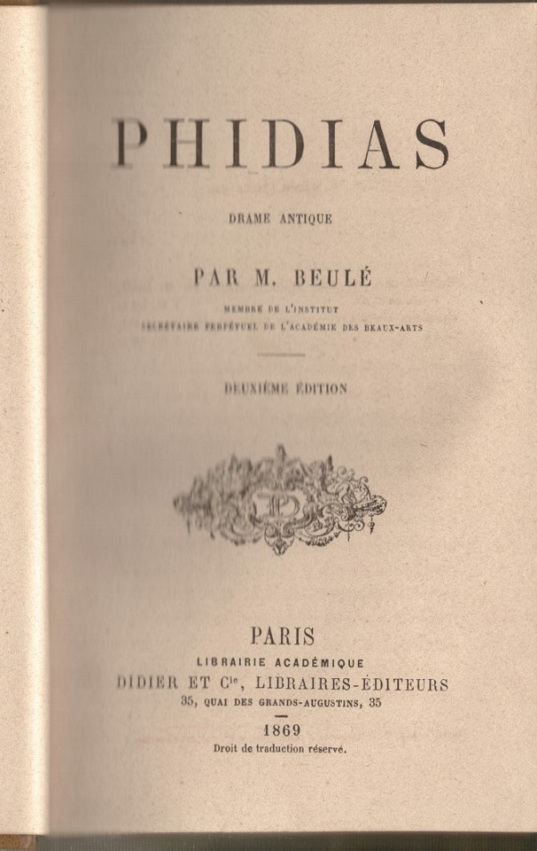 Phidias - Drame Antique
