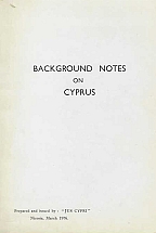 BACKGROUND NOTES ON CYPRUS