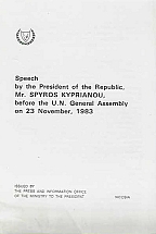 SPEECH BEFORE THE U.N. GENERAL ASSEMBLY ON 23 NOVEMBER 1983